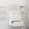 vidaXL 2 Piece Bathroom Furniture Set White Engineered Wood