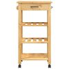 vidaXL Kitchen Trolley MONZA 48x40x88.5 cm Solid Wood Pine