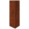 vidaXL Garden Planters 2 pcs Triangular 30x26x75 cm Weathering Steel