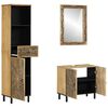 vidaXL 3 Piece Bathroom Furniture Set Solid Wood Mango