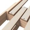 vidaXL Bed Frame with Headboard Brown 80 x 200 cm Engineered Wood