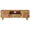 vidaXL Hand Carved TV Cabinet 120x30x40 cm Solid Reclaimed Wood