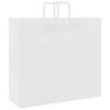 vidaXL Paper Bags 250 pcs with Handles White 54x15x49 cm
