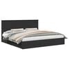 vidaXL Storage Bed with Drawer Black 200 x 200 cm Engineered Wood