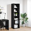 vidaXL Cabinet Black Oak 50 x 41 x 185 cm Engineered Wood
