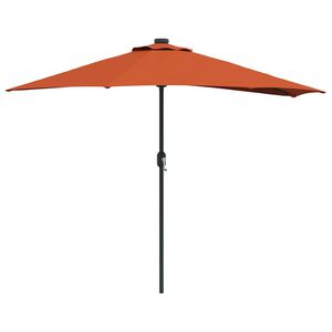 vidaXL Garden Parasol Terracotta 294 x 150 x 224 cm