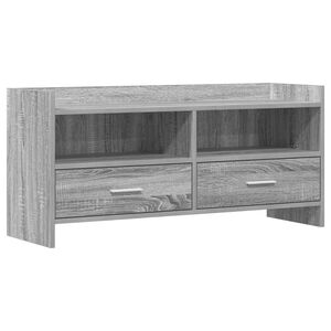 vidaXL TV Cabinet 100 x 33 x 47 cm Grey Sonoma Engineered Wood
