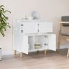 vidaXL Sideboard High Gloss White 60x35x70 cm Engineered Wood
