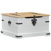 vidaXL Storage box with Shelf White 78 x 78 x 45 cm Solid Pine Wood