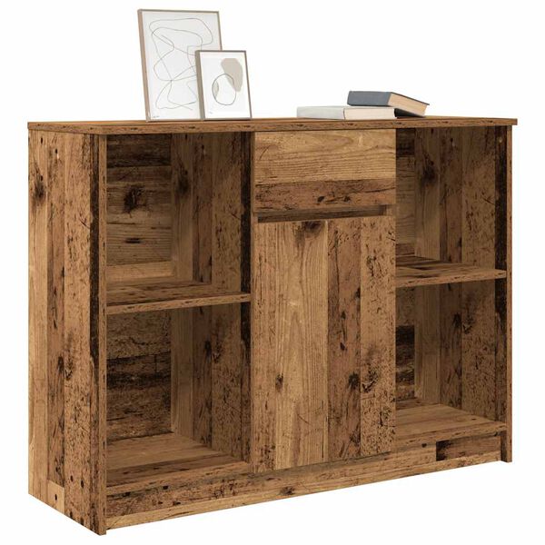 vidaXL Sideboard with Drawer Old Wood 101x35x76 cm Engineered Wood