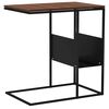 vidaXL Side Table Black 55x36x59.5 cm Engineered Wood