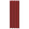vidaXL Voile Curtains with Grommets 2 pcs Wine Red