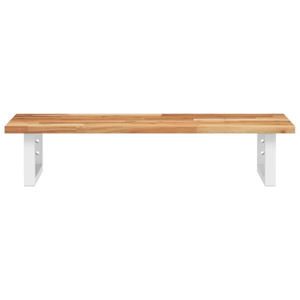 vidaXL Basin Shelf Wall Mounted Steel and Solid Wood Acacia