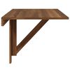 vidaXL Folding Wall Table Brown Oak 100x60x56 cm Engineered Wood