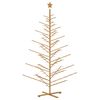 vidaXL Wooden Christmas Tree 240 cm Bamboo and Solid Pine Wood Brown