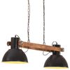 vidaXL Industrial Hanging Lamp 25 W Black 109 cm E27