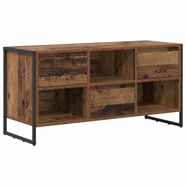 vidaXL TV Cabinet Old Wood 100 x 36 x 49.5 cm Engineered Wood