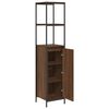 vidaXL Bathroom Cabinet with Shelves Brown Oak 36x35x165 cm