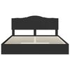 vidaXL Storage Bed with Headboard Black 200 x 200 cm Engineered Wood