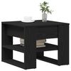 vidaXL Coffee Table Black Oak 55.5 x 55 x 45 cm Engineered Wood