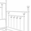 vidaXL Daybed Frame White 75 x 190 cm Steel