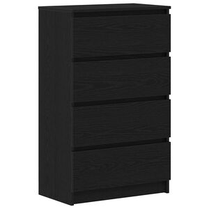 vidaXL Sideboard Black Oak 60x35x98.5 cm Engineered Wood