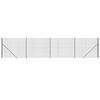 vidaXL Wire Mesh Fence with Spike Anchors Anthracite 1.4x10 m