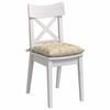 vidaXL Seat Cushions 2 pcs Cream 40 x 40 x 6 cm Fabric