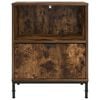 vidaXL Bedside Cabinet Smoked oak 49 x 36 x 61 cm Engineered wood