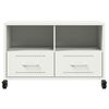 vidaXL TV Cabinet White 68x39x43.5 cm Steel
