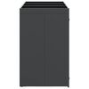 vidaXL Wheelie Bin Storage for 3 Bins Anthracite 204 x 77.5 x 121.5 cm