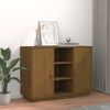 vidaXL Sideboard Honey Brown 100x40x75 cm Solid Wood Pine