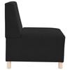 vidaXL Modular Sofa Unit Armless Black 55 x 74 x 82 cm Velvet