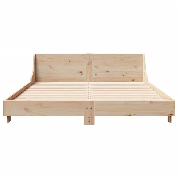 vidaXL Bed Frame without Mattress 140x190 cm Solid Wood Pine
