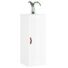 vidaXL Wall Mounted Cabinet High Gloss White 34.5x34x90 cm Engineered Wood