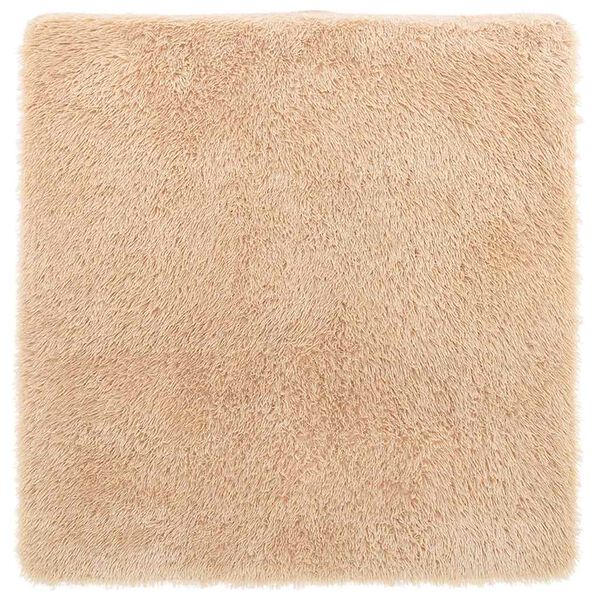 vidaXL Shaggy Rug High Pile NAVARRA Beige 160x160 cm Polyester
