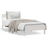 vidaXL Bed Frame without Mattress White 100x200 cm Solid Wood Pine