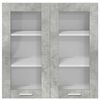 vidaXL Hanging Cabinet Concrete Grey 80 x 31 x 80 cm Engineered Wood