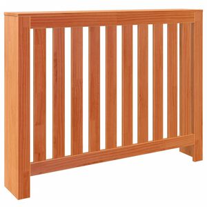 vidaXL Radiator Cover Wax Brown 108,5x19x84 cm Solid Wood Pine