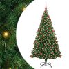 vidaXL Artificial Christmas Tree with 300 LEDs with Stand Green 180 cm