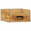 vidaXL Wall-mounted Bedside Cabinet Solid Rough Wood Mango