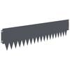 vidaXL Lawn Edging 20 pcs 103 x 25 cm Steel Anthracite