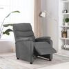 vidaXL Recliner Chair Light Grey Fabric