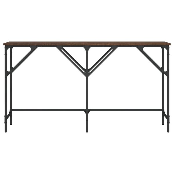 vidaXL Console Table Brown Oak 140x29x75 cm Engineered Wood