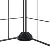 vidaXL 52-Panel Pet Cage with Door Black 35x35 cm Steel