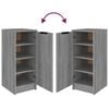 vidaXL Shoe Cabinet Grey Sonoma 30x35x70 cm Engineered Wood