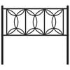 vidaXL Metal Replace Headboard Black 107 cm