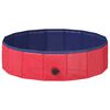 vidaXL Foldable Dog Swimming Pool Folding Red 80 x 80 x 20 cm PVC