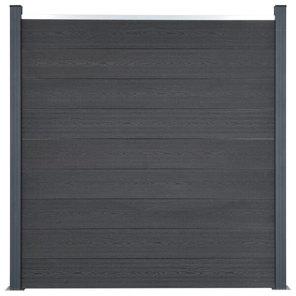 vidaXL Fence Panel Set Grey 872x186 cm WPC