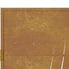 vidaXL Garden Gate 100x75 cm Corten Steel Grass Design